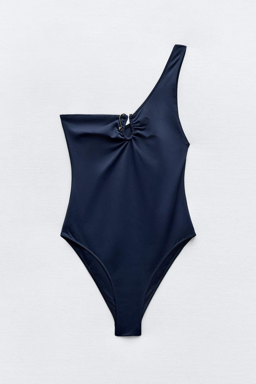 Asymmetrical One-Piece Swimsuit