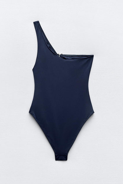 Asymmetrical One-Piece Swimsuit