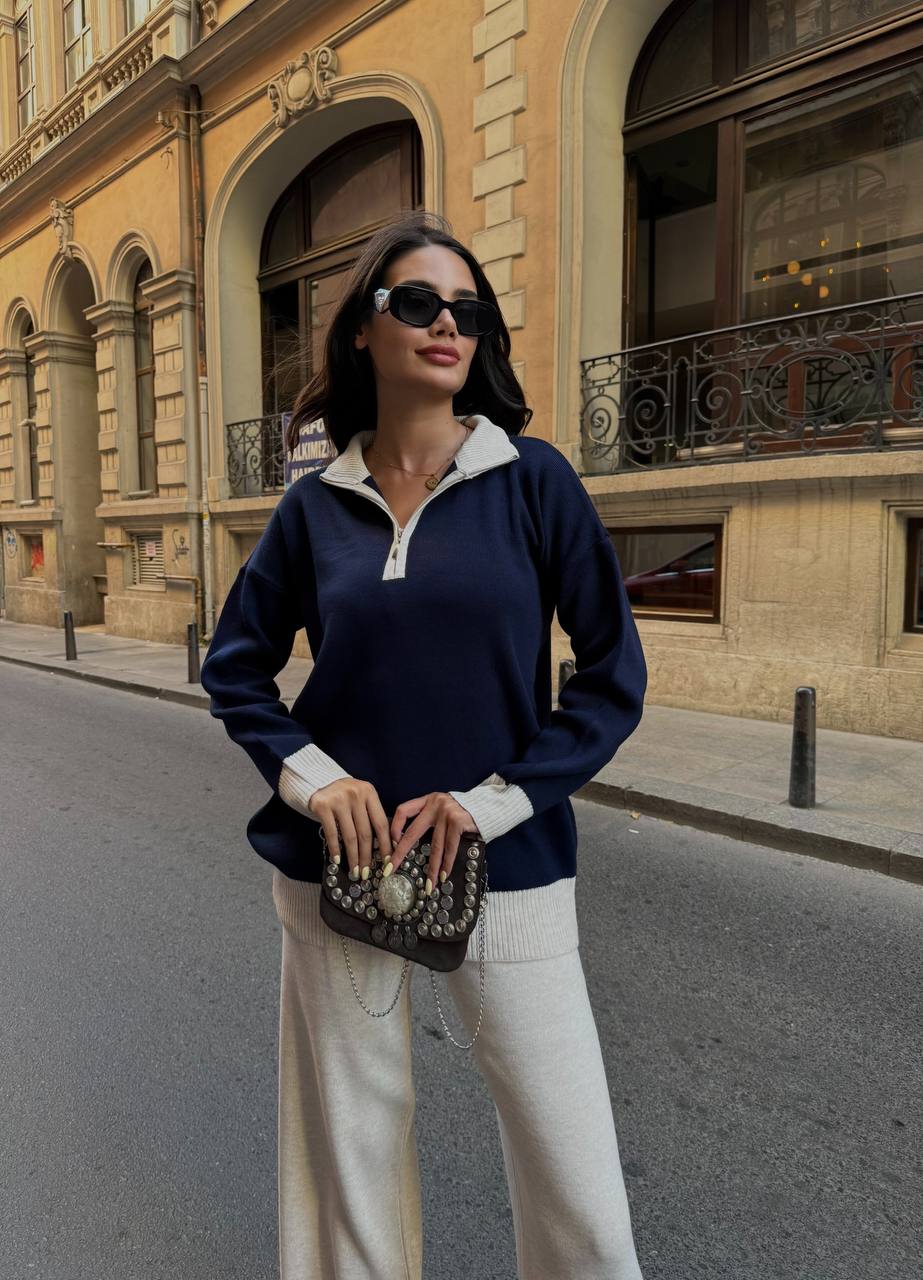 Ensemble Pull et Pantalon En Maille