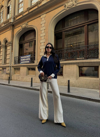 Ensemble Pull et Pantalon En Maille