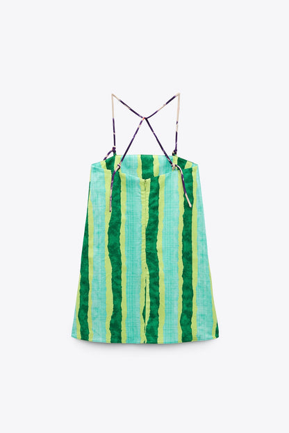 Summer Green Mini Dress