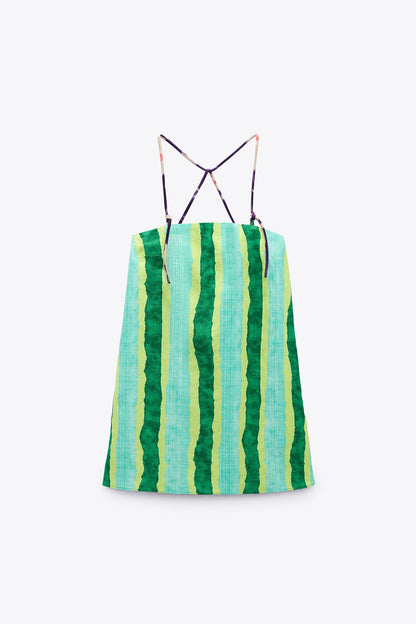 Summer Green Mini Dress