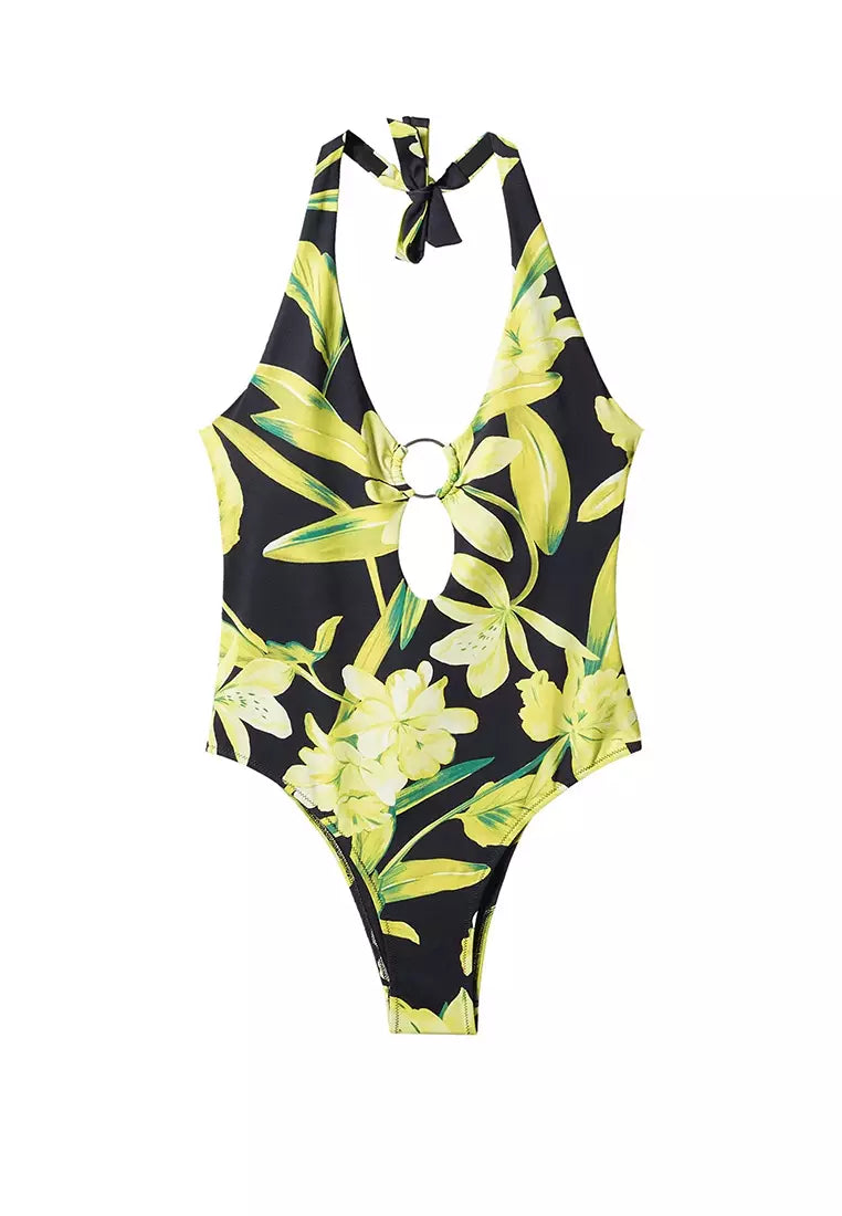 Tropical Print Swimsuit