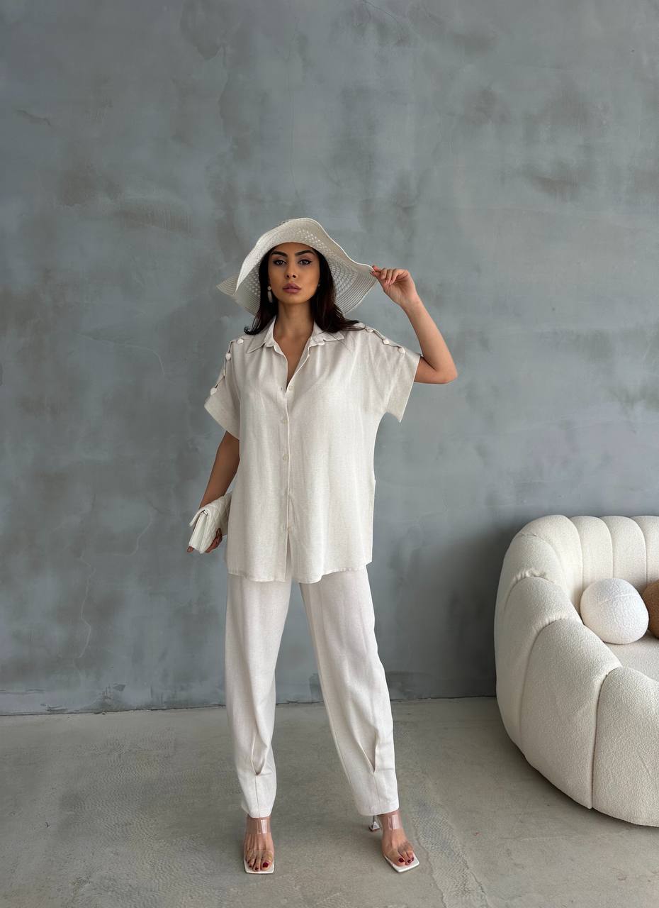 Casual Matching Linen Set